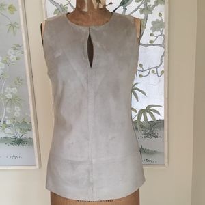 Ralph Lauren Grey Suede Tunic